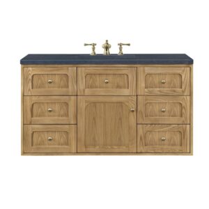 James Martin 545-V48-LNO-3CSP Laurent 48 Inch Light Natural Oak Single Sink Vanity with 3 cm Charcoal Soapstone Top