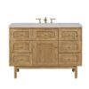 James Martin 545-V48-LNO-3ESR Laurent 48 Inch Light Natural Oak Single Sink Vanity with 3 cm Eternal Serena Top