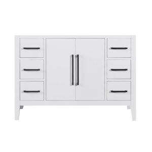 Altair 558048-CAB-W-NM Laurel 47 1/4 Inch Single Sink Bathroom Vanity Cabinet Only