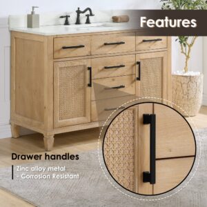 Altair 560048-CAB-WF-NM Solana 47 1/4 Inch Single Sink Bathroom Vanity Cabinet Only in Weathered Fir