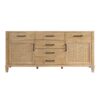 Altair 560072-CAB-WF-NM Solana 71 1/4 Inch Double Sink Bathroom Vanity Cabinet Only in Weathered Fir