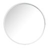 James Martin 571-M28-GW Montreal 28 Inch Round Mirror in Glossy White