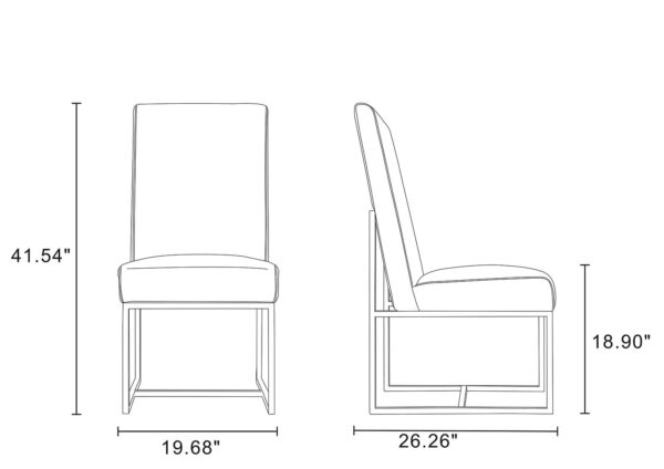 Manhattan Comfort Element Grey Dining Chairs (Set of 8)