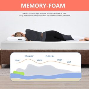 RetailHuntUSA King Mattress 6 inch Gel Memory Foam Mattress Queen Mattresses Medium Firm Mattresses for Cool Sleep