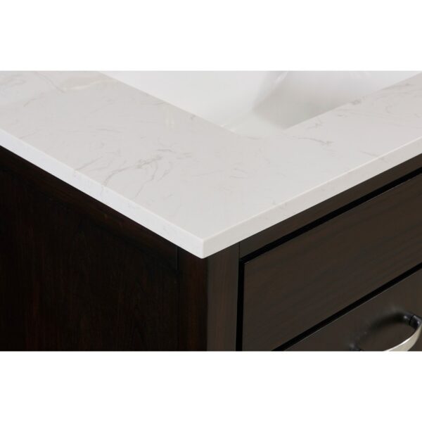 Altair 62SF73-JW-CTP Frosinone 73 Inch Stone effects Vanity Top in Jazz White with White Sink