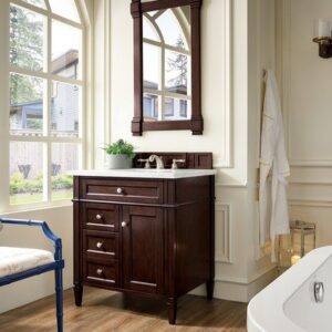 James Martin 650-V30-BNM Brittany 30 Inch Single Vanity in Burnished Mahogany