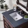 James Martin 650-V30-BNM-3CSP Brittany 30 Inch Single Vanity in Burnished Mahogany with 3 cm Charcoal Soapstone Quartz Top with Sink