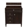 James Martin 650-V30-BNM Brittany 30 Inch Single Vanity in Burnished Mahogany