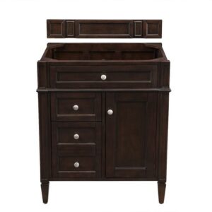 James Martin 650-V30-BNM Brittany 30 Inch Single Vanity in Burnished Mahogany