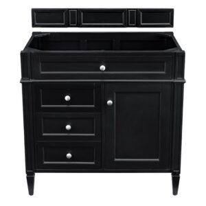 James Martin 650-V36-BKO Brittany 35 Inch Black Onyx Single Vanity