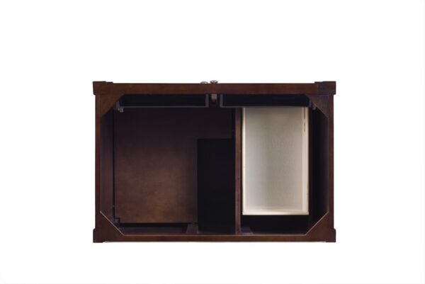 James Martin 650-V36-BNM-3GEX Brittany 36 Inch Burnished Mahogany Single Vanity with 3 cm Grey Expo Quartz Top with Sink