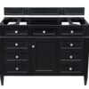 James Martin 650-V48-BKO Brittany 47 Inch Black Onyx Single Vanity