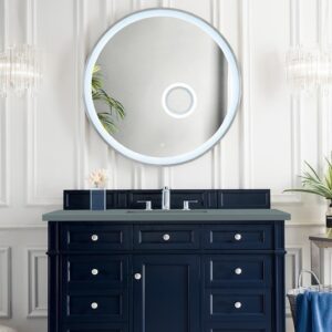 James Martin 650-V48-VBL-3CBL Brittany 48 Inch Single Vanity Cabinet with Cala Blue Quartz Top - Victory Blue