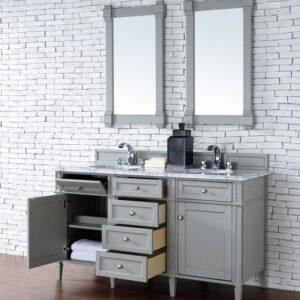 James Martin 650-V60D-UGR Brittany 59 Inch Urban Gray Double Vanity