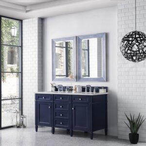 James Martin 650-V60D-VBL Brittany 59 Inch Victory Blue Double Vanity