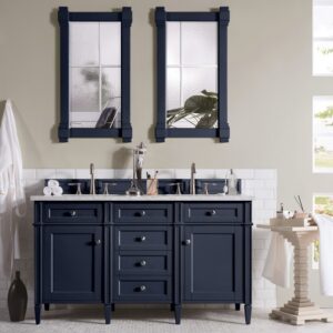 James Martin 650-V60D-VBL Brittany 59 Inch Victory Blue Double Vanity