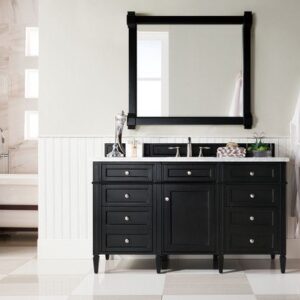 James Martin 650-V60S-BKO Brittany 59 Inch Single Vanity in Black Onyx