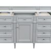 James Martin 650-V60S-UGR-3GEX Brittany 60 Inch Urban Gray Single Vanity with 3 cm Grey Expo Quartz Top with Sink