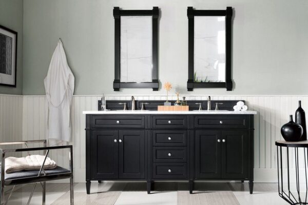 James Martin 650-V72-BKO Brittany 71 Inch Black Onyx Double Vanity