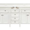 James Martin 650-V72-BW Brittany 71 Inch Bright White Double Vanity