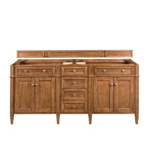 James Martin 650-V72-SBR Brittany 72 Inch Saddle Brown Double Vanity