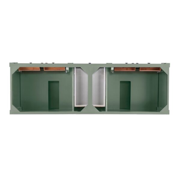 James Martin 650-V72-SC Brittany 70 7/8 Inch Smokey Celadon Double Sink Vanity Cabinet Only