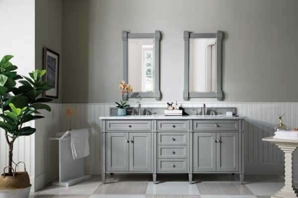 James Martin 650-V72-UGR Brittany 71 Inch Urban Gray Double Vanity