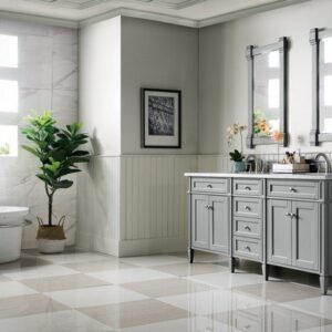 James Martin 650-V72-UGR Brittany 71 Inch Urban Gray Double Vanity