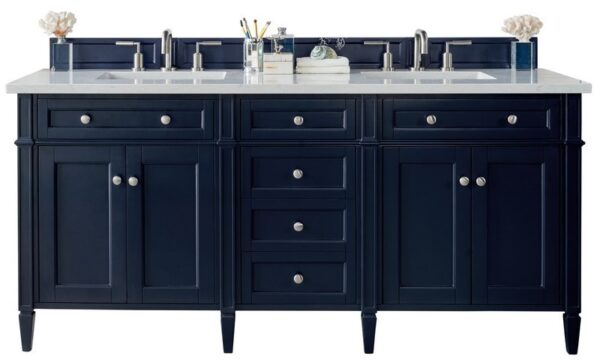 James Martin 650-V72-VBL Brittany 71 Inch Victory Blue Double Vanity