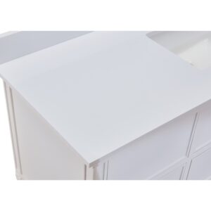 Altair 66061S-CTP-SW Viterbo 61 Inch Stone effects Vanity Top in Milano White with White Sink