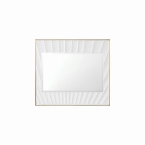 James Martin 710-M36-MWG Soleil 35 7/8 Inch Rectangle Bathroom Mirror - Matte White and Gold