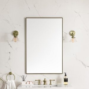 James Martin 715-M26 Rohe 26 Inch Rectangle Bathroom Mirror