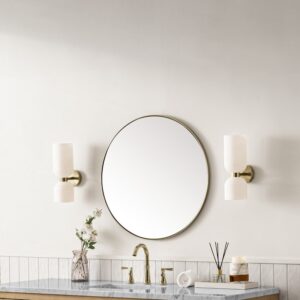 James Martin 715-MR30 Rohe 30 Inch Round Bathroom Mirror