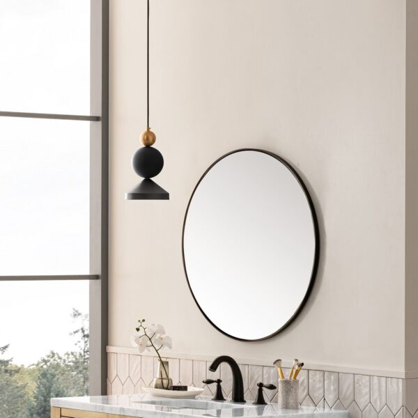 James Martin 715-MR30 Rohe 30 Inch Round Bathroom Mirror