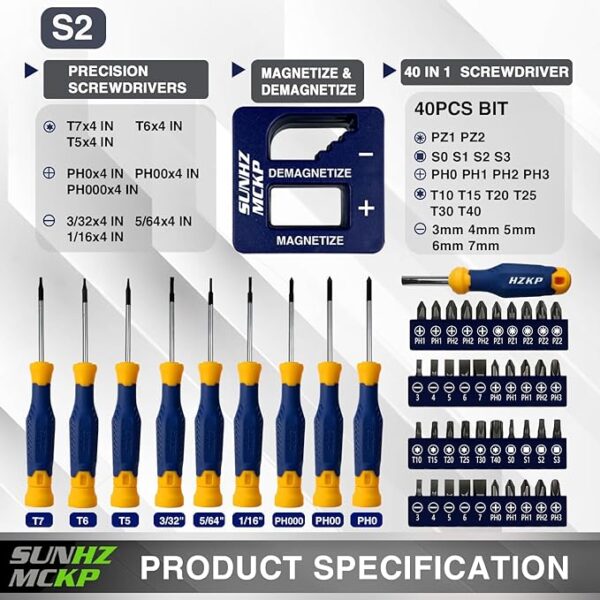 RetailHuntUSA 118PCS Magnetic Screwdrivers Set With Plastic Ranking (Copy)