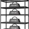 RetailHuntUSA 5-Tier Metal Shelving Unit, 48”W x 24”D x 72”H, Heavy Duty Adjustable Storage Rack, 4000 lbs Load Capacity