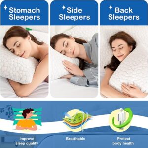 RetailHuntUSA Bed Queen Size Bed Pillows Set of 2 - Premium Down Alternative Cooling Pillows for Side, Back, and Stomach Sleepers (Copy)