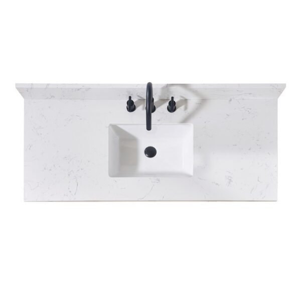 Altair 72049-CTP-AW Trento 49 Inch Stone Effects Vanity Top with White Sink - Aosta White