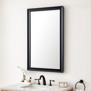 James Martin 735-M26 Glenbrooke 26 Inch Rectangle Poplar Solid Bathroom Mirror