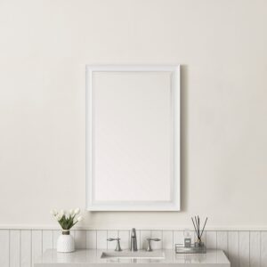 James Martin 735-M26 Glenbrooke 26 Inch Rectangle Poplar Solid Bathroom Mirror