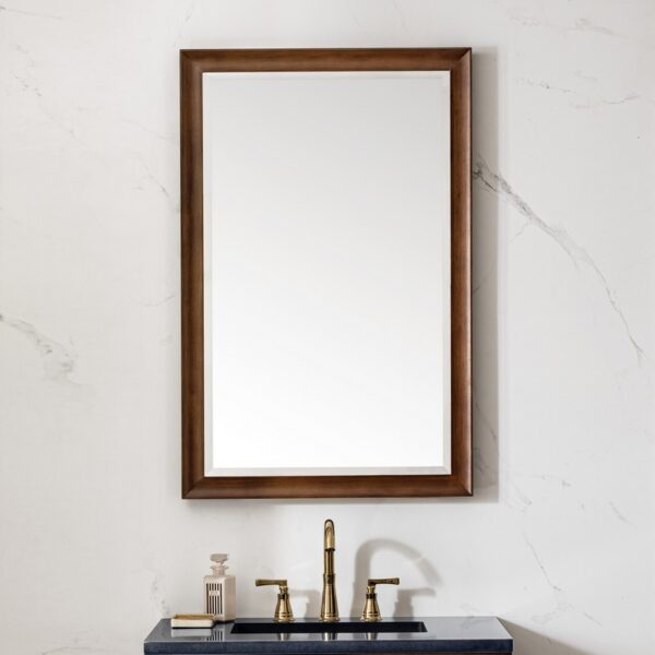 James Martin 735-M26 Glenbrooke 26 Inch Rectangle Poplar Solid Bathroom Mirror