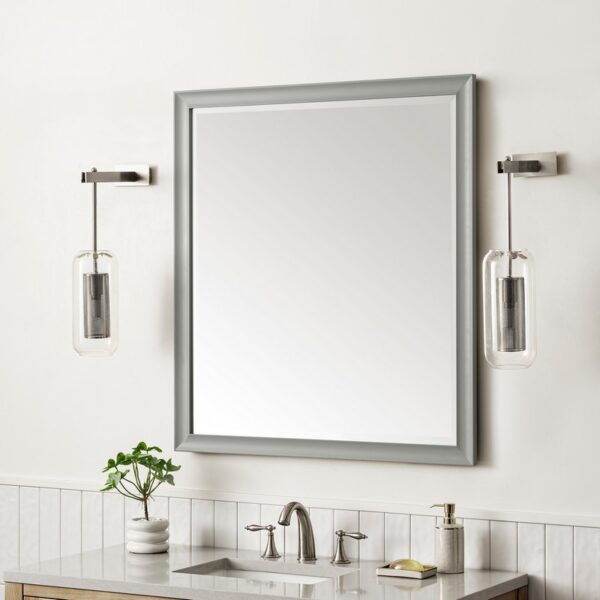 James Martin 735-M36 Glenbrooke 36 Inch Rectangle Poplar Solid Bathroom Mirror