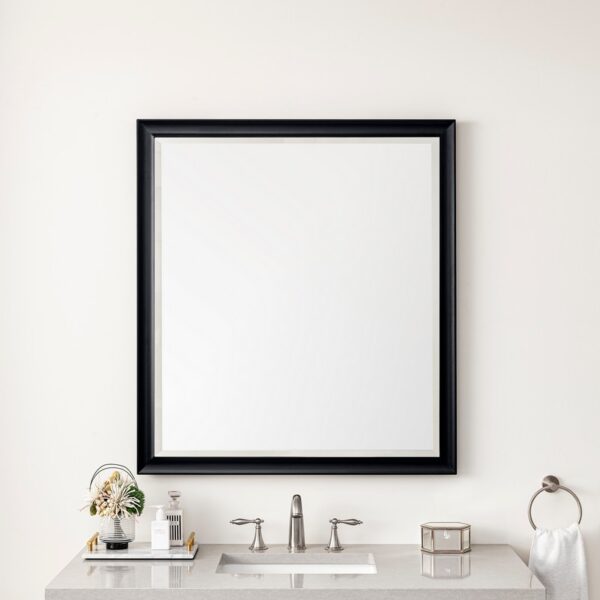 James Martin 735-M36 Glenbrooke 36 Inch Rectangle Poplar Solid Bathroom Mirror