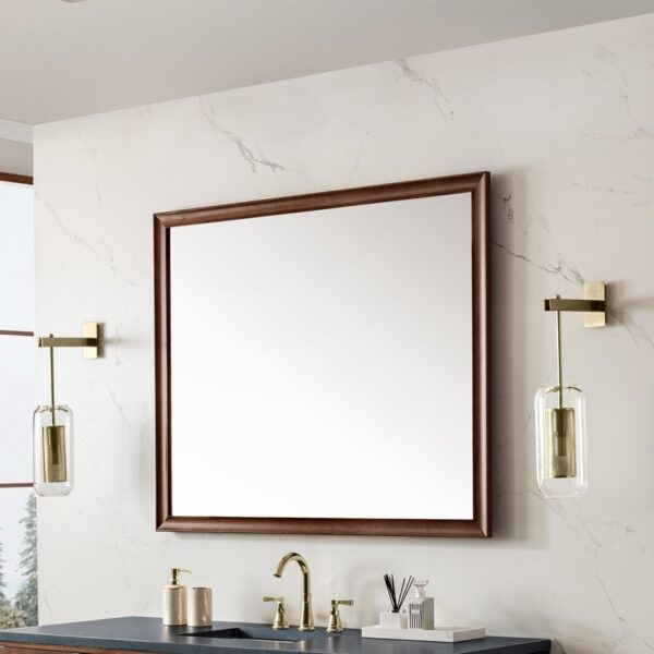 James Martin 735-M48 Glenbrooke 48 Inch Rectangle Poplar Solid Bathroom Mirror