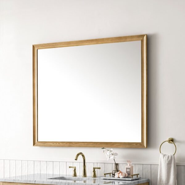 James Martin 735-M48-LNO Glenbrooke 48 Inch Rectangle Ash Solid Bathroom Mirror