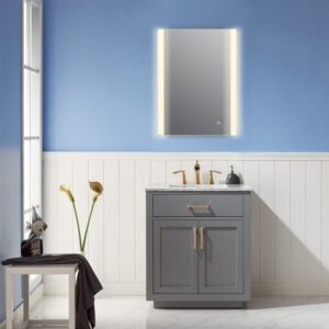 Altair 741024-LED-AC Cosenza 24 Inch Rectangle Frameless Modern LED Bathroom Vanity Mirror