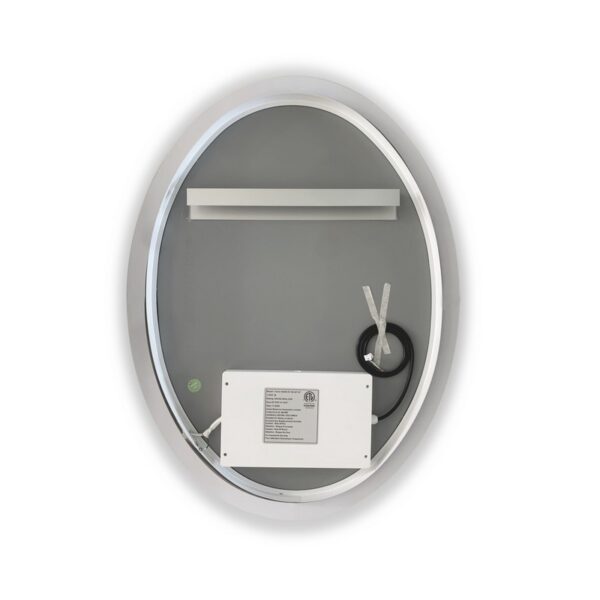 Altair 743032-LED-AC Matera 24 Inch Oval Frameless Modern LED Bathroom Vanity Mirror