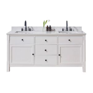 Altair 75073-CTP-AW Oderzo 73 Inch Stone Effects Vanity Top with White Sink - Aosta White