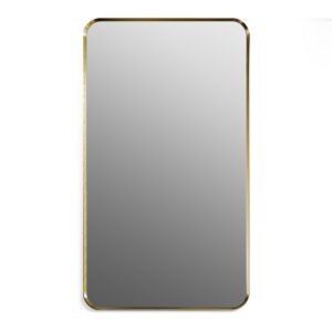 Altair 754018-MIR Nettuno 18 Inch Rectangular Aluminum Framed Wall Bathroom Vanity Mirror