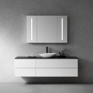 Altair 758048-LED-MC Catola 48 Inch Rectangle Frameless Surface-Mount or Recessed LED Lighted Bathroom Medicine Cabinet